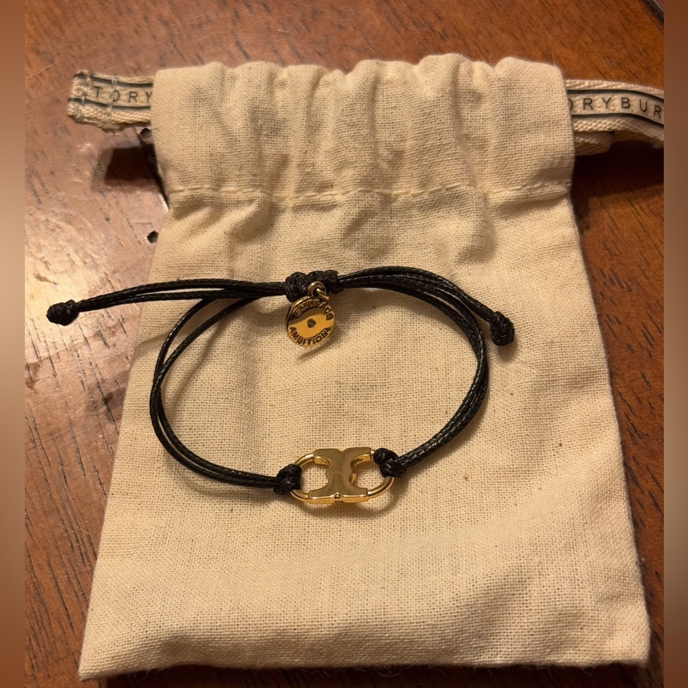 Tory Burch Embrace Ambition Bracelet - black and gold